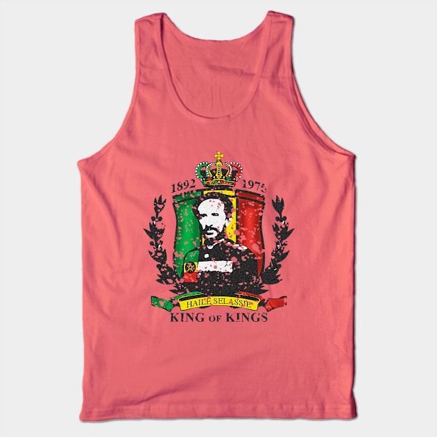 Haile Selassie King of Kings Tank Top by LionTuff79